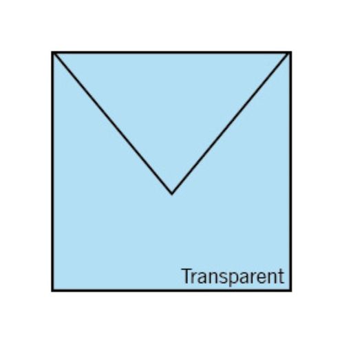 quadratische Transparent-Briefumschläge 164x164mm