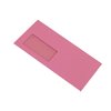 Haftklebe-Briefumschläge C5/6 pink mit Fenster
