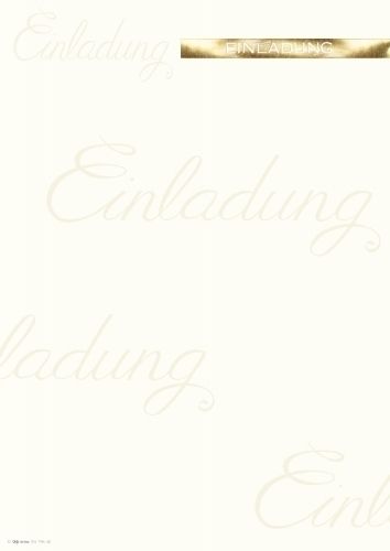 Artoz Hochzeitsdesignblätter DIN A4 "Wortspiel: Einladung"