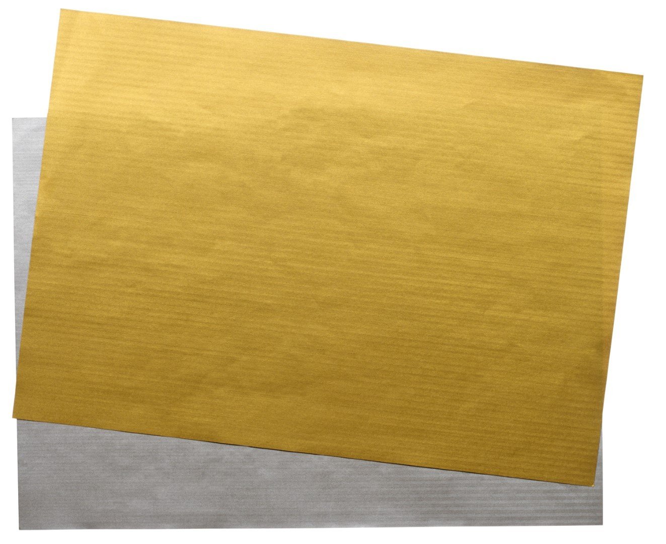 Blätter DIN A4 gold/silber Rippenoptik - FINE PAPER
