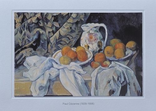 Kunstkarten B6 - Cézanne "Früchtestilleben"