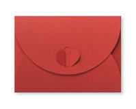 Geschenk-Briefumschläge 156 x 110mm -mit Herz-