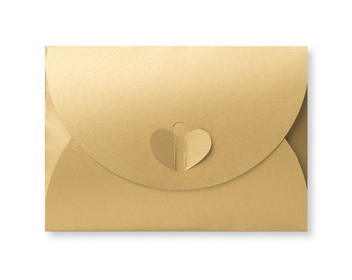 Geschenk-Briefumschläge 156 x 110mm gold metallic