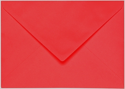 Weihnachts-Briefumschläge B6 rot, Futter silber