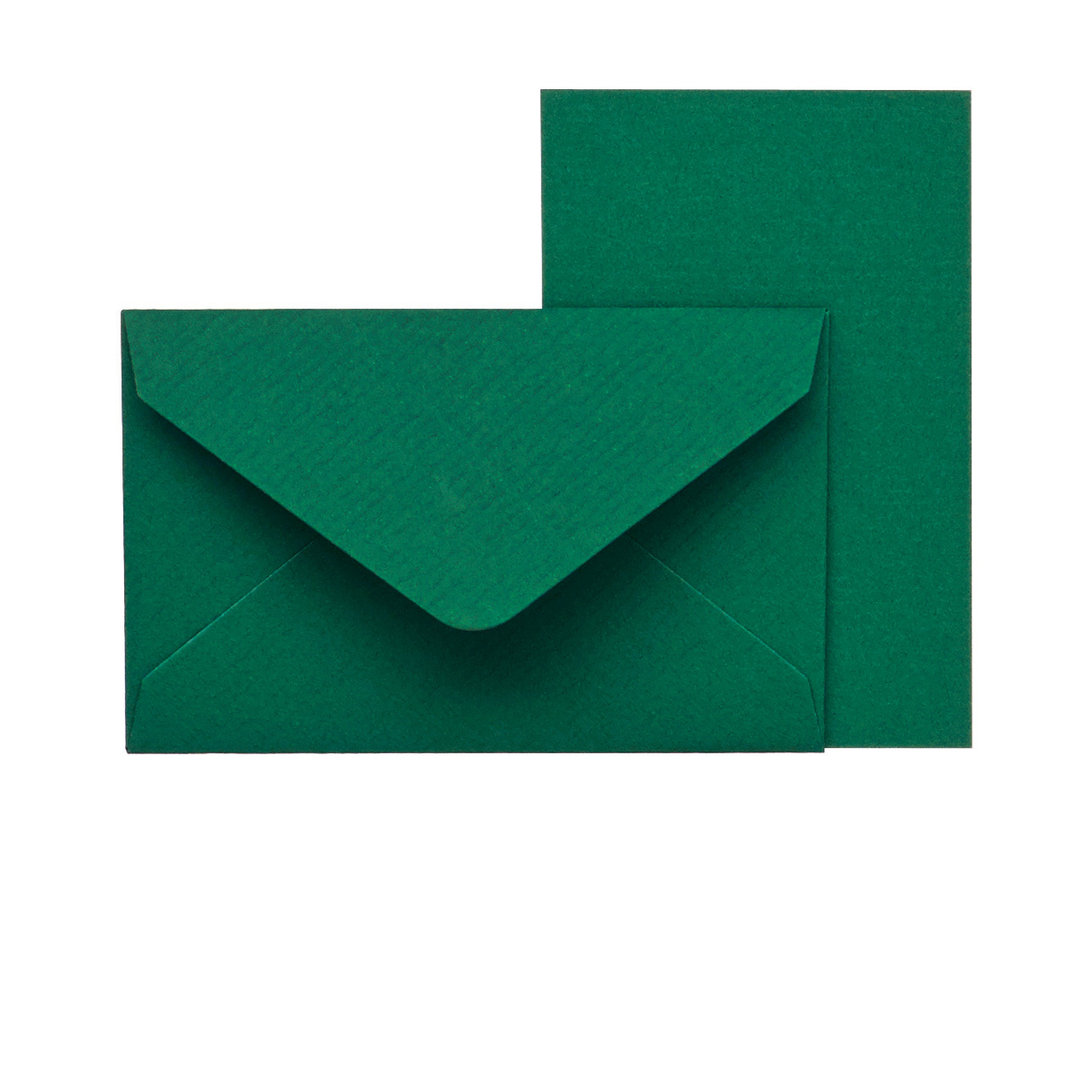 Kartenpäckchen KLEINE FEINE, grün gerippt