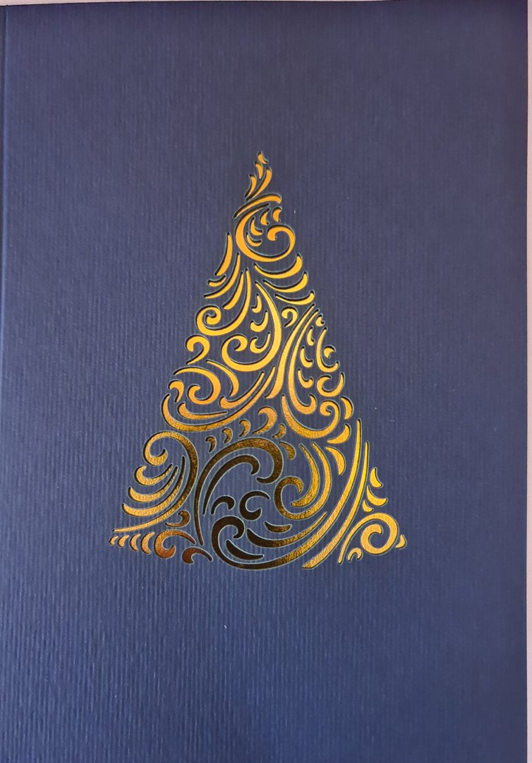 Weihnachtkarten Laserschnit mit Einlegeblatt