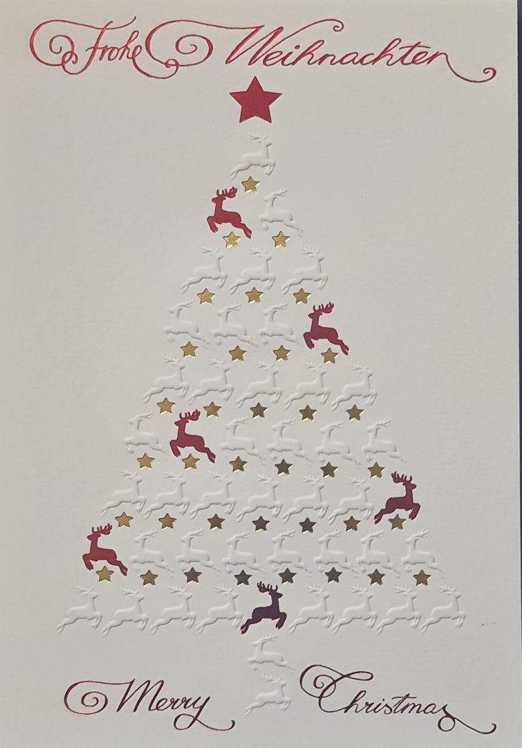 Weihnachtskarten mit Briefumschlägen
